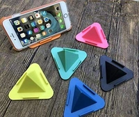  Mobile Accessories Universal Portable Three-Sided Pyramid Shape Desktop/Table Mobile Holder Stand - Anti Slip, Multi Angle (Any Color)